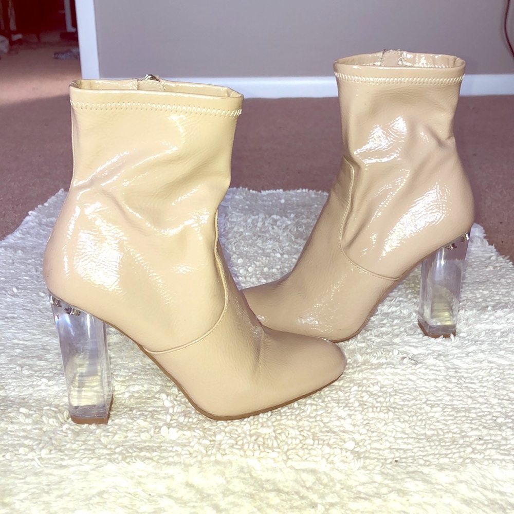 Patent Leather Booties